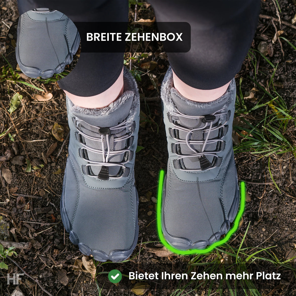 Caspar Pro - Non-slip & Water-Resistant Winter Barefoot Shoe